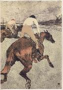 Henri  Toulouse-Lautrec The Jockey oil painting reproduction